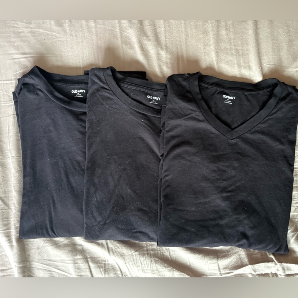 Set of 3 Men's Old Navy Black Tees